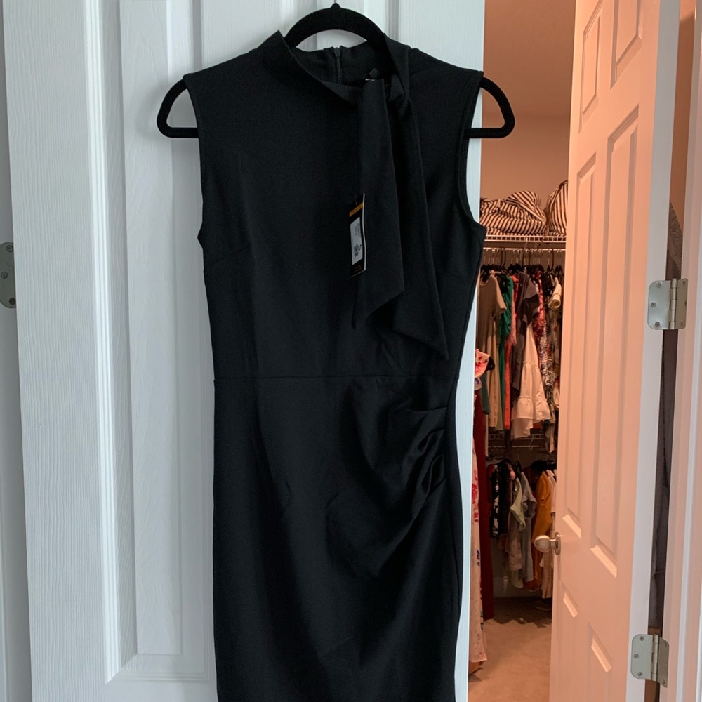 Sleeveless Black Sheath Dress